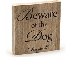Designed by Lotte Beware of the Dog - Hond - 19,5x19,5 cm