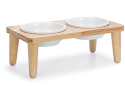 Designed by Lotte Dinerset Djeha - Hondenvoerbak - Hout - 40x21x15 cm