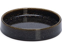 Designed by Lotte Eetbak Jace - Voerbak - Drinkbak - Kat - Keramiek - Zwart - 15 cm - 300 ml