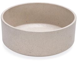 Designed by Lotte Eetbak Noor - Honden voerbak - Drinkbak - Bamboe - Beige - 21 cm