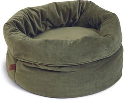 Designed by Lotte Fluco Kattenmand - Fluweel - Velvet - Groen - 45x45x35 cm