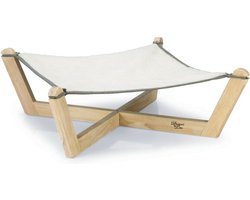 Designed by Lotte Gaia - Kattenhangmat - Hangmat Kat - Hout - Grijs - 51x51x18,5 cm cm