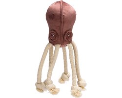 designed by Lotte. hondenknuffel - octopus - met touw - geen pieper. wasbaar