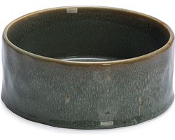 Designed by Lotte Jace Voerbak Hond - Eetbak/Drinkbak - Vaatwasserbestendig - Keramiek - Groen - 1200 ml