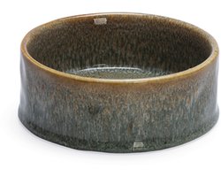 Designed by Lotte Jace Voerbak Hond - Eetbak/Drinkbak - Vaatwasserbestendig - Keramiek - Groen - 450 ml