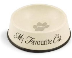 Designed by Lotte - Kattenvoerbak - Creme Antraciet - 13,5x4,5 cm