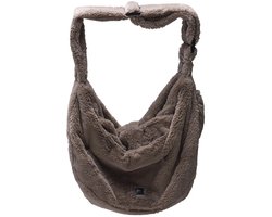 Designed by Lotte Laki Draagtas Hond - Hondentas - Voor kleine honden - Verstelbare draagzak - Taupe - 48x20x35 cm