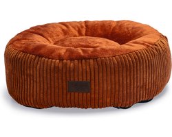 Designed by Lotte Ligmand Ribbed Kattenmand - Kattenkussen - Terra 50 x 50 x 17 cm - Kat