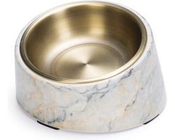 Designed by Lotte Melamine Eetbak Vita - Voerbak kat - Eetbak of Drinkbak - Beige 160 ml