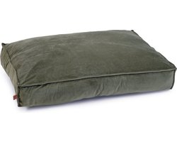 Designed by Lotte Nalino - Hondenkussen - Fluweel - Velvet - Groen - 100x70x15 cm