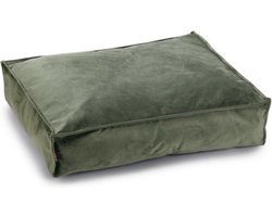 Designed by Lotte Nalino - Hondenkussen - Fluweel - Velvet - Groen - 70x55x15 cm