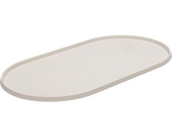 Designed by Lotte Oona Placemat Hond/Kat - Placemat voerbak - Vaatwasserbestendig - Silicone - Beige - 55x30x1,7 cm