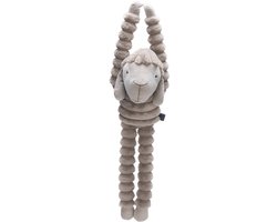 Designed by Lotte Reza Hondenknuffel Hang Schaap - Hondenspeeltjes - Dikke ribstof - Beige - 62x21x17 cm
