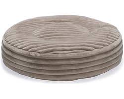 Designed by Lotte Reza - Hondenkussen - Rond - Beige - 80x80x20 cm