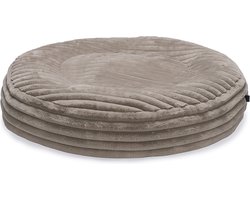 Designed by Lotte Reza - Hondenkussen - Rond - Beige - 95x95x20 cm