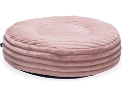 Designed by Lotte Reza - Hondenkussen - Rond - Roze - 65x65x16 cm