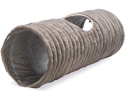 Designed by Lotte Reza - Kattentunnel - Beige - 70x25x25 cm