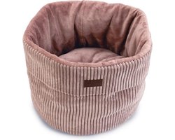 Designed by Lotte Ribbed - Kattenmand - Roze - 50x50x35 cm