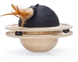 Designed by Lotte Speelbol Baya - Kattenspeelgoed - Hout - Bruin - 30x30x22 cm