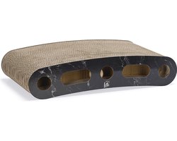 Designed by Lotte Suvi - Krabspeelgoed - Krabkarton - Krabplank - Zwart - 46x25x9 cm