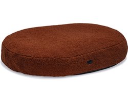 Designed by Lotte Yndis - Hondenkussen - Ovaal - Terracotta - 115x85x15 cm