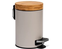 Designer Badkameremmer 3 Liter - Bamboe | Soft Closing | Antivingerafdruk | Taupe