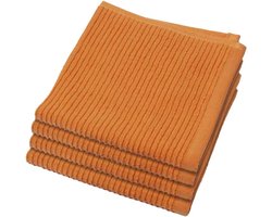 Designs Ripple Vaatdoek, set van 4, oranje (Kumquat Orange)