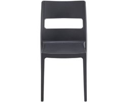Designstoel, terrasstoel, campingstoel SAI in antraciet van het Italiaanse S•CAB. Verpakt per 6 stuks en 5 jaar garantie!
