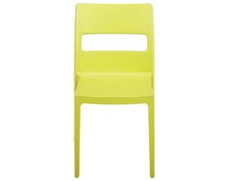Designstoel, terrasstoel, campingstoel SAI in geel van het Italiaanse S•CAB. Verpakt per 6 stuks en 5 jaar garantie!