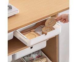 Desk Drawer Zelfklevende Opslag Onder Meubilair - Verborgen Lade Zonder Boren Voor Kantoor - Thuis - School