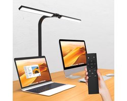 deskbuddy® Bureaulamp - Bureaulamp Led Dimbaar - Bureaulamp met Klem - Bureau Lamp - Bureaulampen - Desk Lamp - Zwart