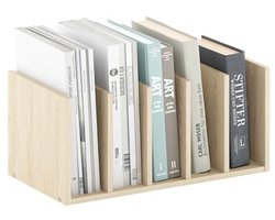 Desktop Opberg Organizer voor Bureau - Houten Structuur met 5 Archiefvakken