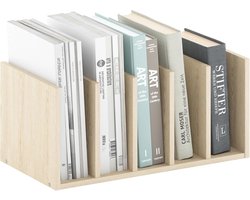 Desktop Opberg Organizer voor Bureau - Houten Structuur met 5 Archiefvakken