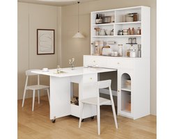 DESMIU Hoekbank 3-Zits - Modulair Met Verplaatsbare Opstelling En Royale Chaise Longue - Voor Woonkamer, Kantoor En Appartement - Schuim Donkergrijs