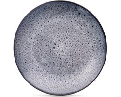 Dessertbord Keramiek Paars 20,5 cm - Taart Bordjes - Bord - Ontbijtbord - Borden