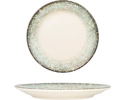 Dessertborden Set - Porseleinen Borden - Eten Serveren - Bestand tegen Schokken - 6 Stuks - Groen
