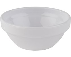 Dessertschaaltjes - Dipschaaltjes Sauskommetjes - Snacks Serveren - Gerecycled PET Materiaal - 6 cm diameter - Wit