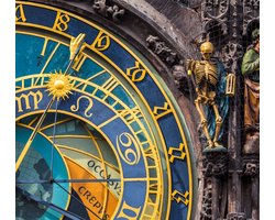 Detail van de Astronomische Klok van Praag - Fotobehang (in banen) - 450 x 260 cm