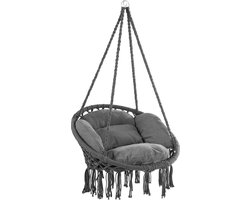 Detex Hangstoel 2 Kussens - Belastbaar tot 150kg Ø 60 cm - Antraciet