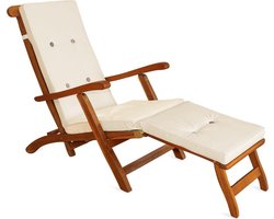 Detex Ligbedkussen - Créme - 173x43x6cm