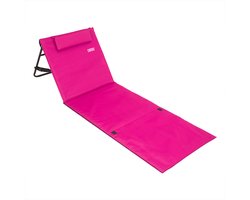 DETEX Opvouwbare Strandmat - Rugleuning Kussen Draagriem - Roze