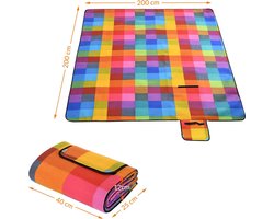 DETEX Picknickkleed 200x200cm XXL Waterdicht Geïsoleerd Opvouwbaar Pixel