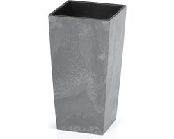 Deuba Bloempot Beton Design 91L Antraciet, 40 x 40 x 75 cm