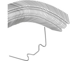Deuba Broeikas Glasklemmen – 50 Stuks 85x30mm – RVS Zilver