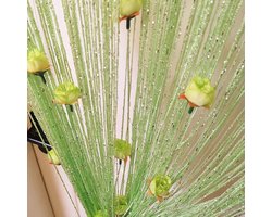 Deur Drape - Kamer Divider - Privacy Creëren - Uniek Rose Ontwerp - 17B cm - Groen