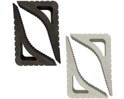 Deur- en raamstopper STOPPER - set van 2 stuks bruin