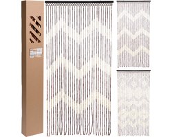 Deur gordijn Bamboe 90x180 cm bruin-beige