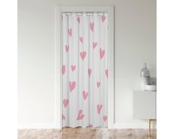 Deur Gordijn Hartjes - Room Divider Gordijn - Privacy Creëren - 3D Print Design - 203 cm - Roze