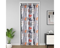 Deur Gordijn - Privacy Scherm - Ruimte Verdelen - 3D Print Design - 132x203cm - Multicolor