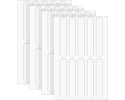Deurbuffer - 4 Stuks - Stootdoppen - Zelfklevend - Siliconen Buffers - Deurstoppers - Ladekast - Closetbuffer - Glazen Tafel - Voor Meubels, Deuren, Lades & Glazen Tafels - 63*10*2 mm - Transparant